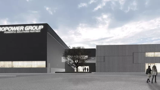 Micropowers batterifabrik i Öjaby
