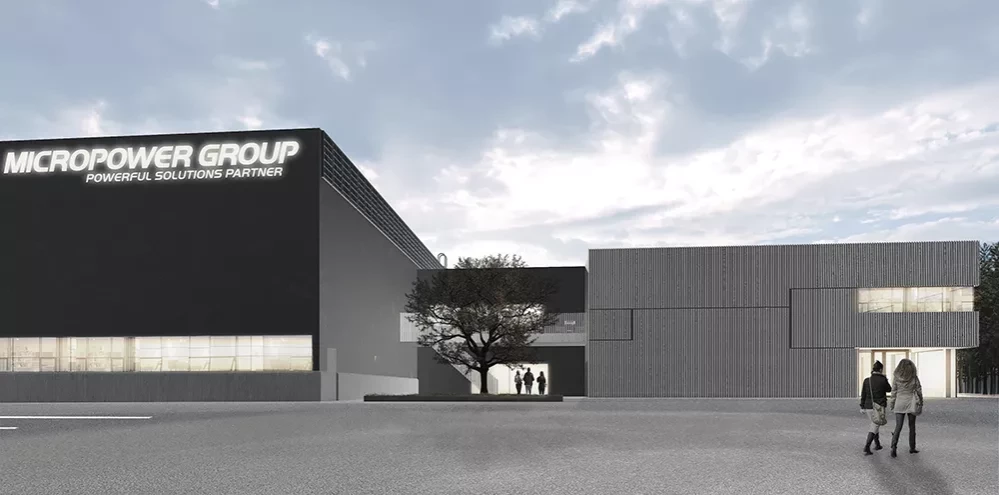 Micropowers batterifabrik i Öjaby