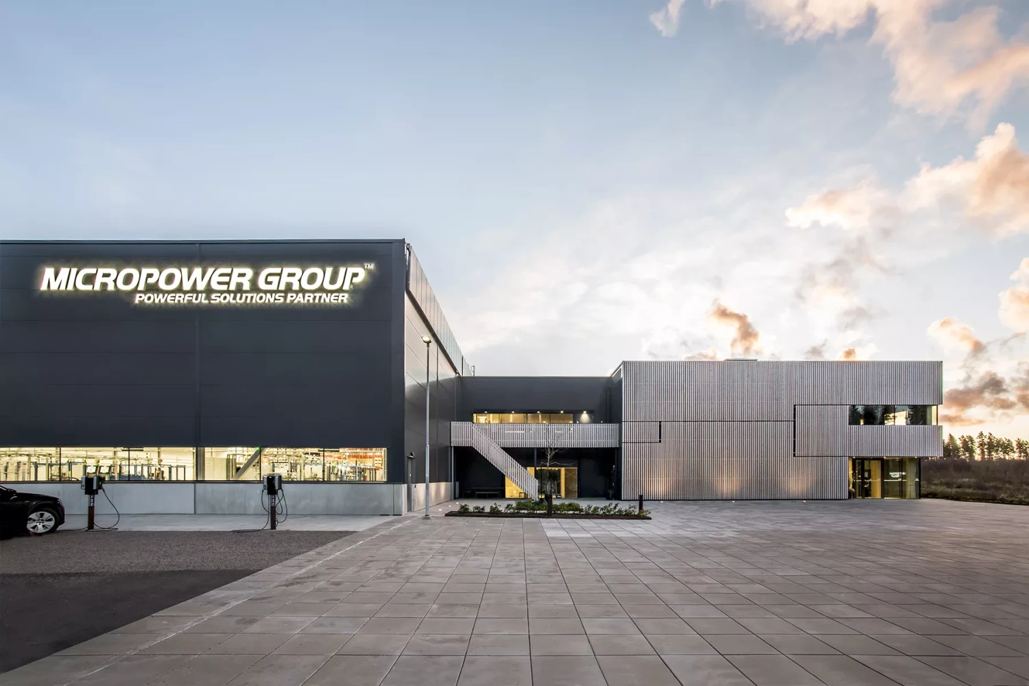 Micropower Groups batterifabrik i Öjaby