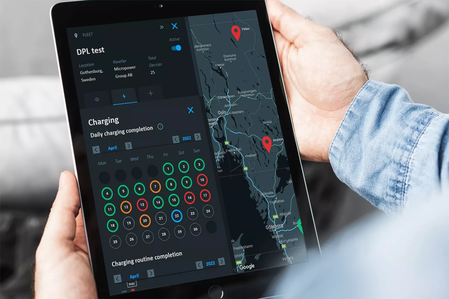 Surfplatta med GET System